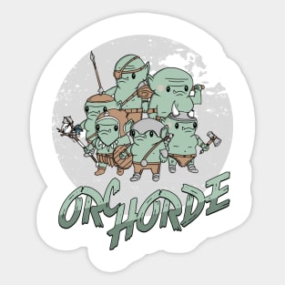 Kawaii Orc Horde Sticker